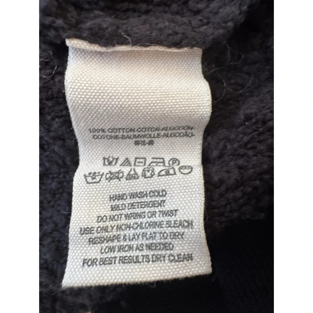 FREE PEOPLE WOMEN'S BLACK‎ LONG SLEEVE TEXTURED FOUND MY FRIEND PULLOVER Size XS